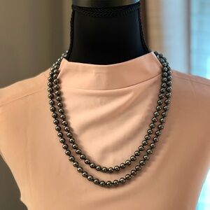Elegant Silver Pearl Necklace